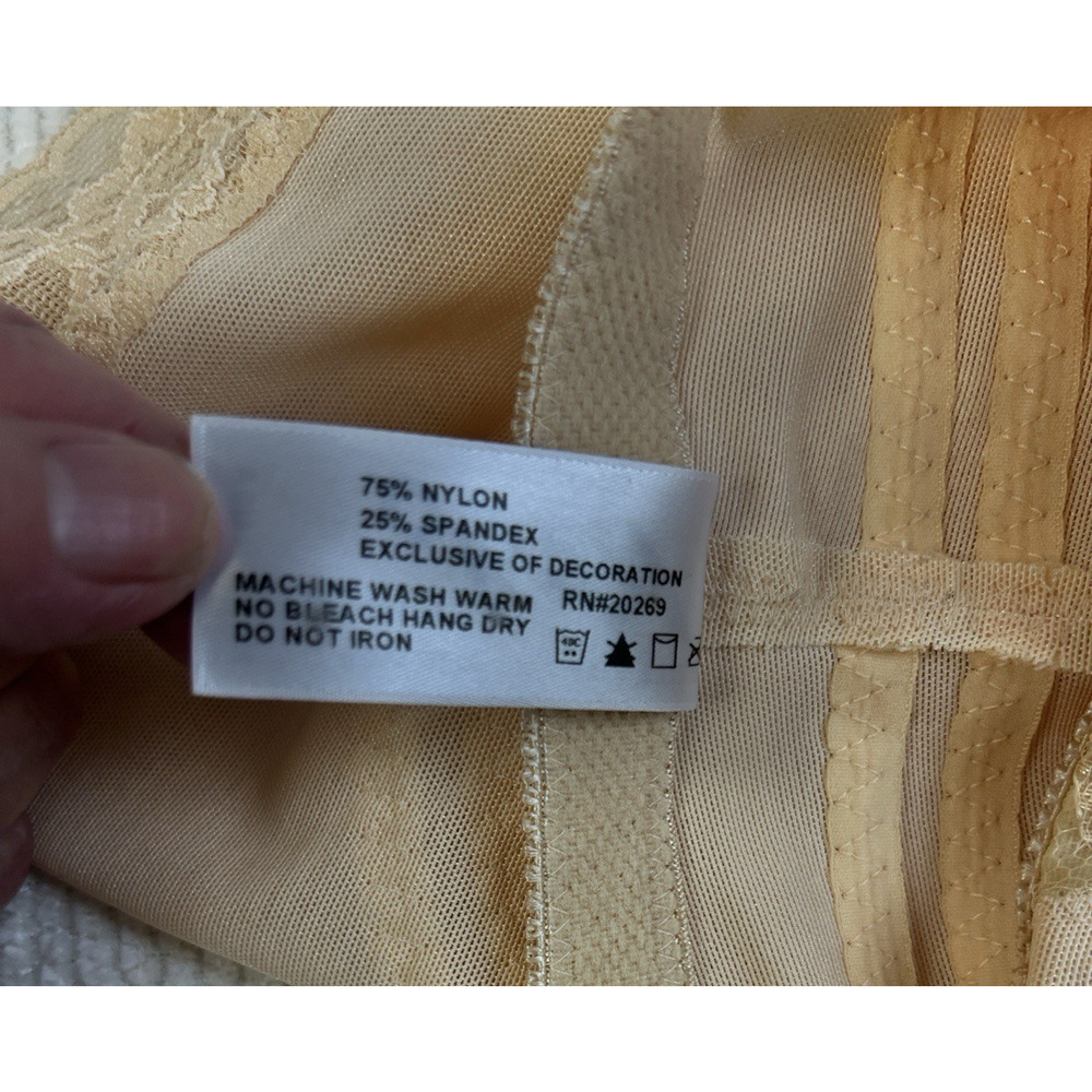 Rago Shapewear High Waist Leg Shaper Extra Firm Women's Med 28 Beige#6209 - Picture 12 of 12